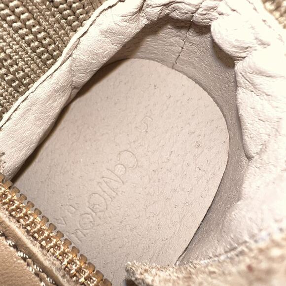 Consciously Baby Leather Knit Combat Boots - Picture 10 of 11